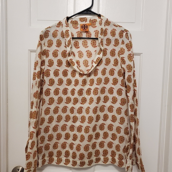 Tory Burch Lightweight 100% Cotton Tunic Size 8, Casual - Picture 8 of 10